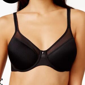 BALI One Smooth Ultra Light Shaping Underwire‎ Bra3439 Black 34D NWT in packg